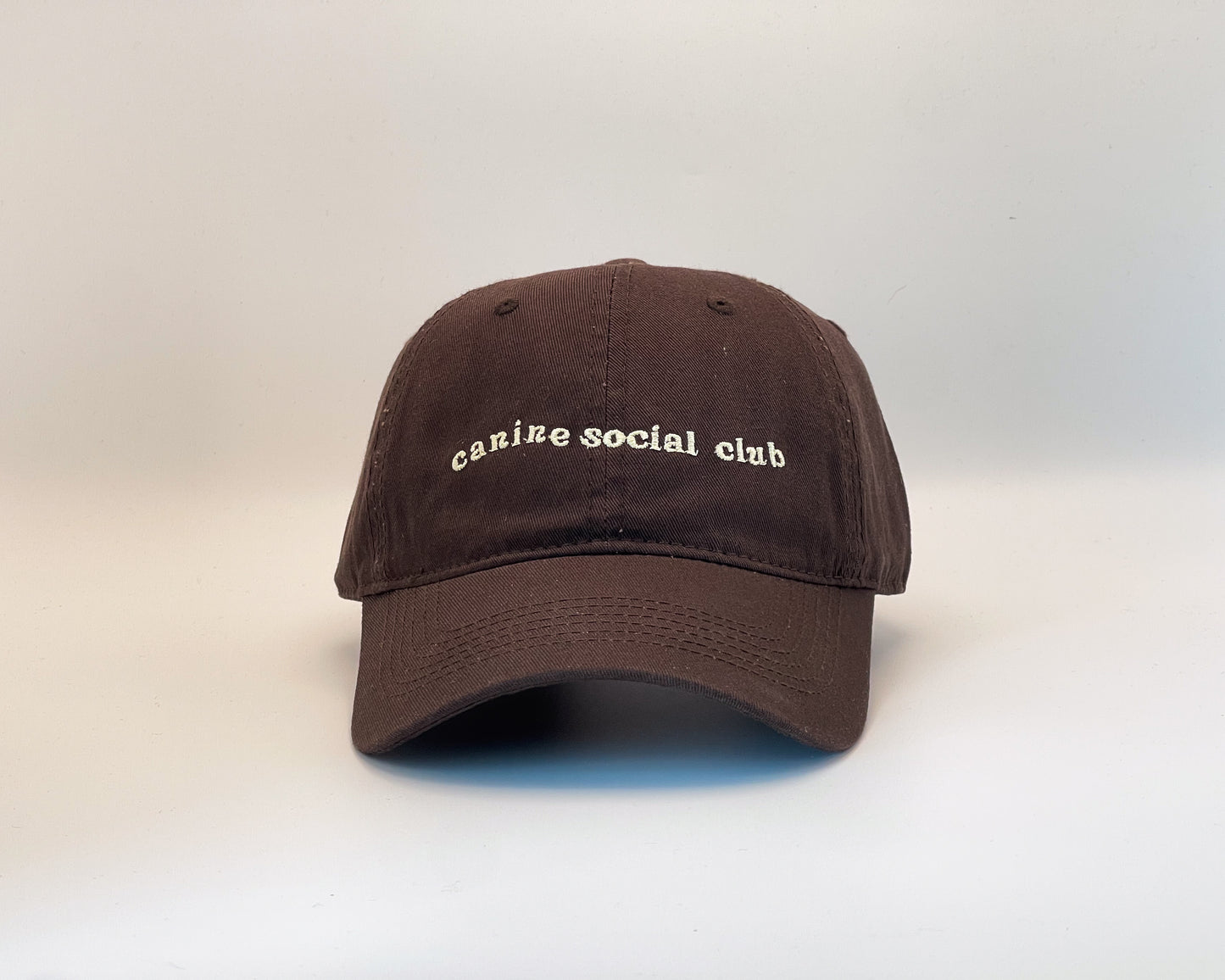 Canine Social Club Hat (Brown) (Wavy)