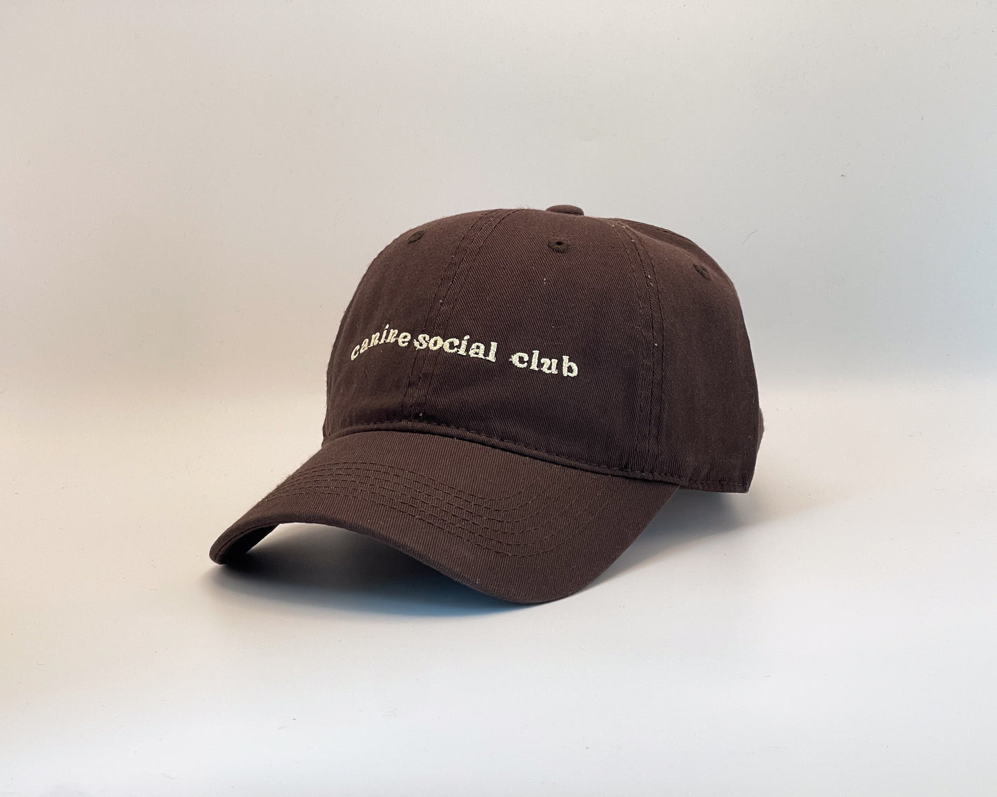 Canine Social Club Hat (Brown) (Wavy)