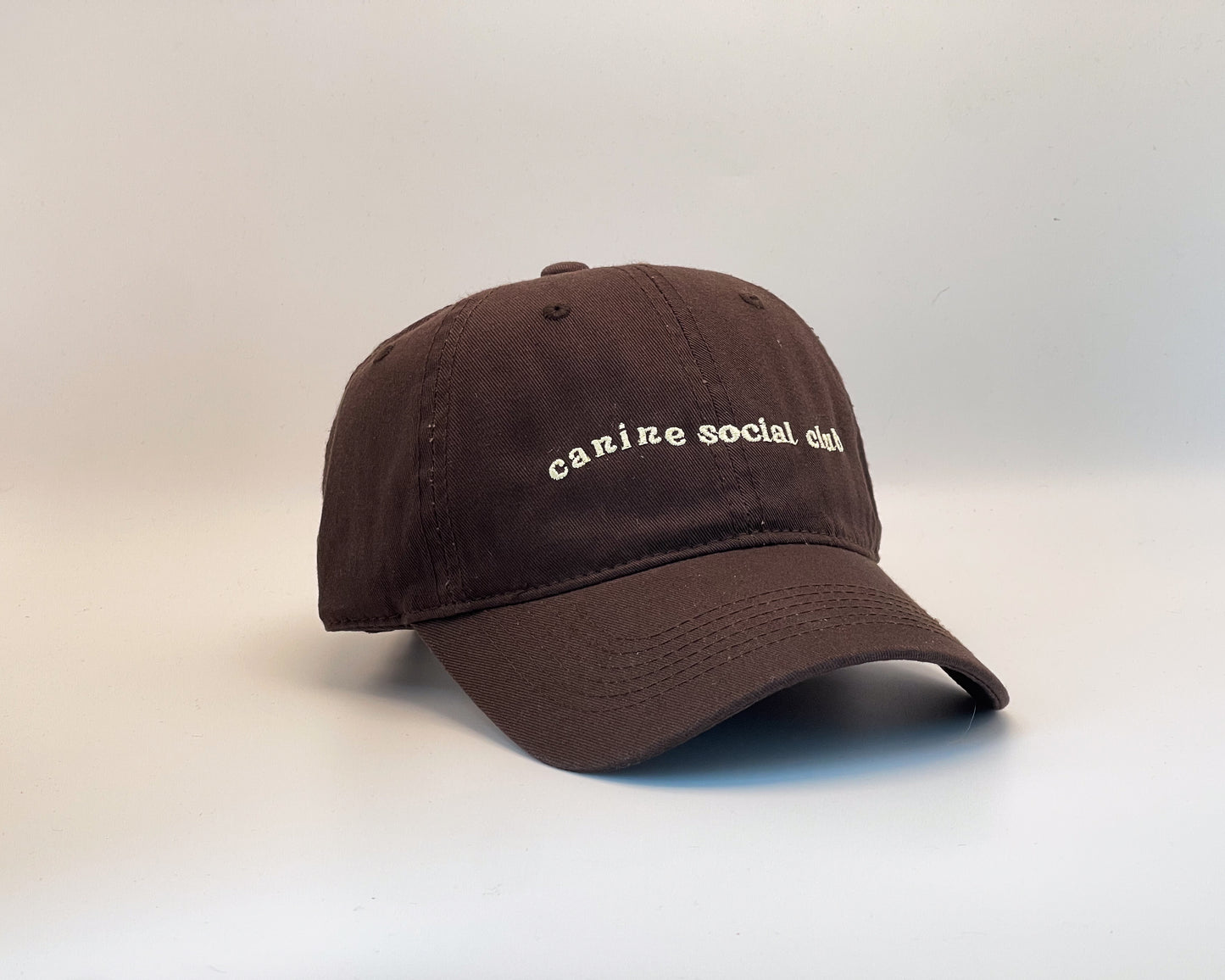 Canine Social Club Hat (Brown) (Wavy)