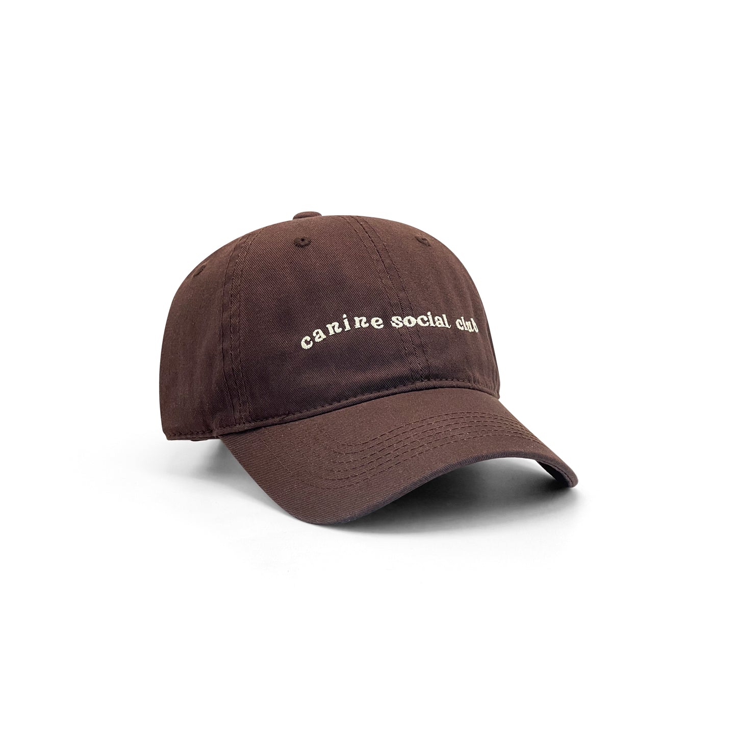 Canine Social Club Hat (Brown) (Wavy)